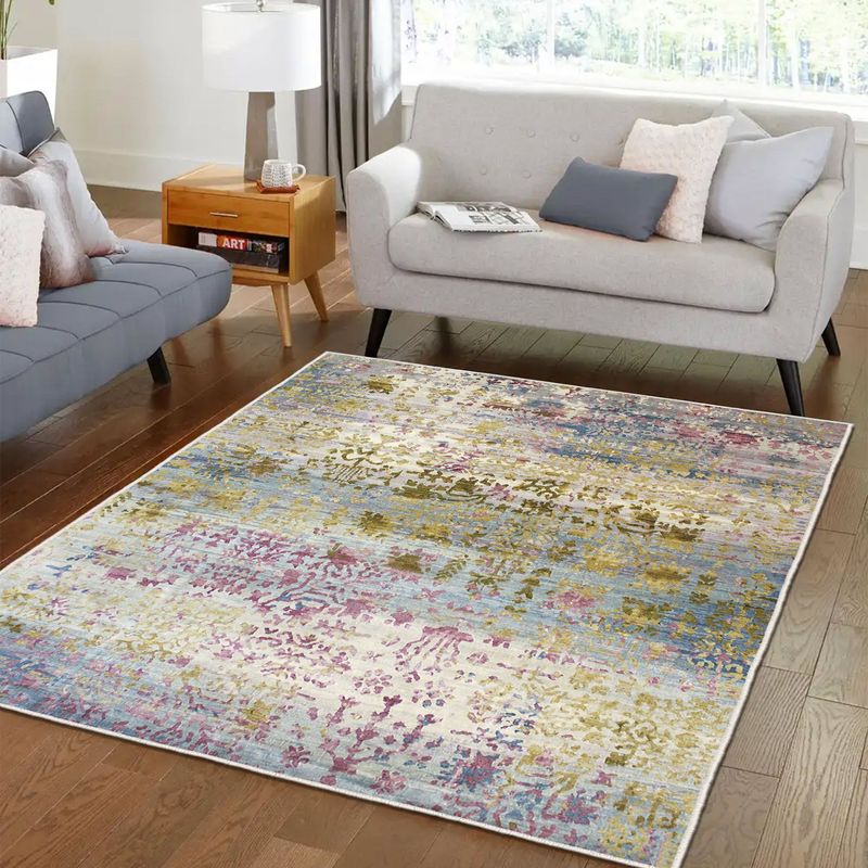 Casa si Gradina - Textile si covoare - Covoare - Covoare casa - Covor de hol, Conceptum Hypnose, multicolor, 100x200 cm, catifea, antiderapant, 599HFT2581 - Infinity.ro