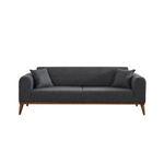 Casa si Gradina - Mobilier - Canapele si coltare - Canapele - Canapea extensibila, Atelier Del Sofa, lemn fag si placi aglomerate, antracit, 222x90x80 cm - Infinity.ro
