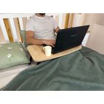 Sport si Outdoor - Camping - Mobilier pentru camping - Mese camping - Masa pentru laptop, Hanah Home, mdf, stejar safir, 60x34x24 cm - Infinity.ro