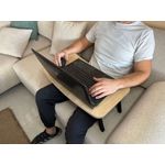 Sport si Outdoor - Camping - Mobilier pentru camping - Mese camping - Masa pentru laptop, Hanah Home, mdf, stejar safir, 60x34x24 cm - Infinity.ro