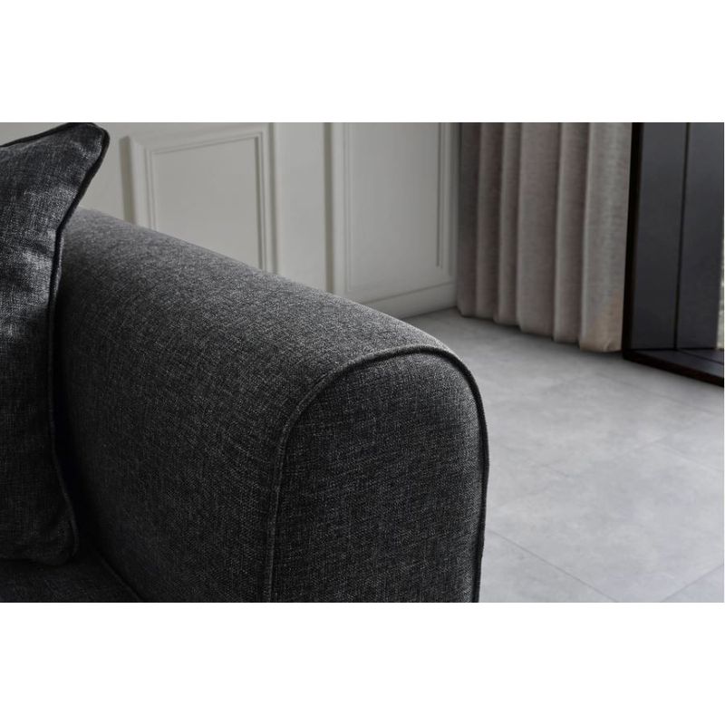 Casa si Gradina - Mobilier - Canapele si coltare - Canapele - Canapea extensibila, Atelier Del Sofa, lemn fag si placi aglomerate, antracit, 222x90x80 cm - Infinity.ro