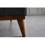 Casa si Gradina - Mobilier - Canapele si coltare - Canapele - Canapea extensibila, Atelier Del Sofa, lemn fag si placi aglomerate, antracit, 222x90x80 cm - Infinity.ro