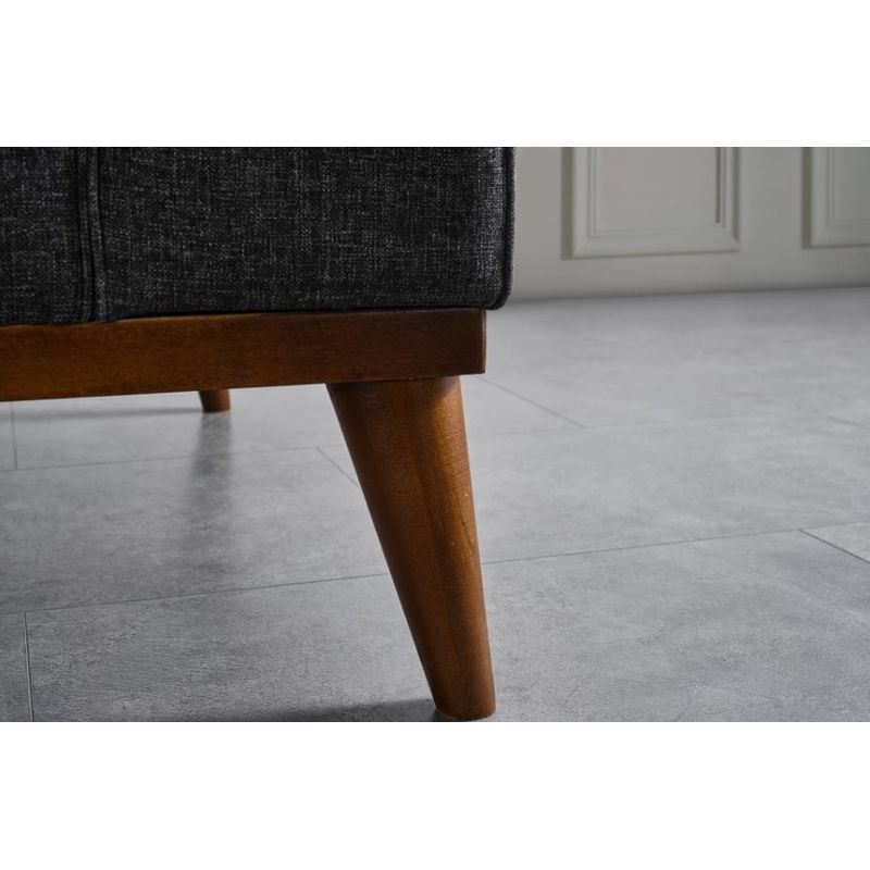 Casa si Gradina - Mobilier - Canapele si coltare - Canapele - Canapea extensibila, Atelier Del Sofa, lemn fag si placi aglomerate, antracit, 222x90x80 cm - Infinity.ro