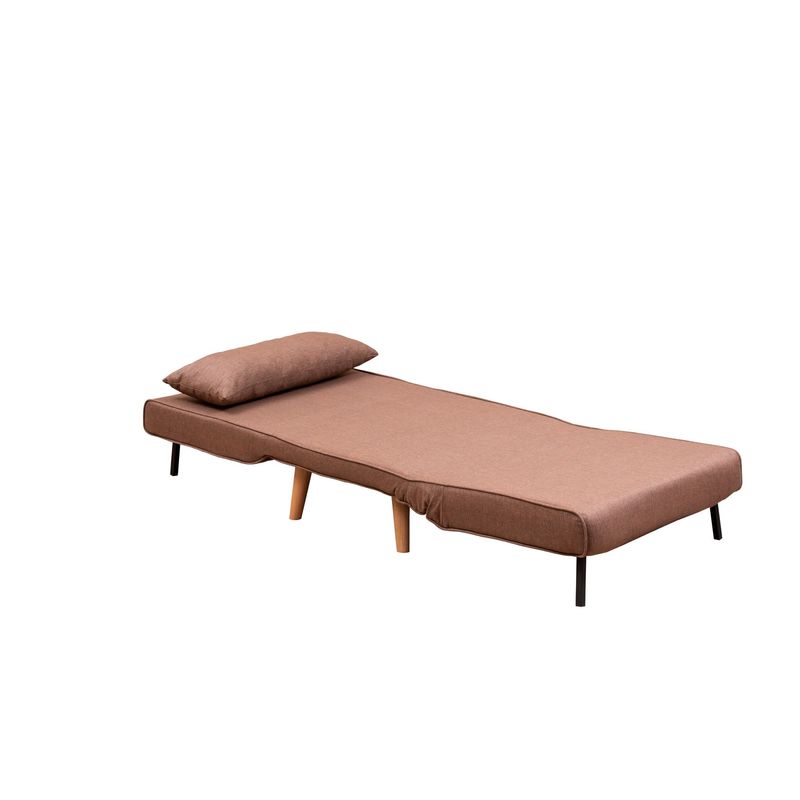 Casa si Gradina - Mobilier - Canapele si coltare - Canapele - Canapea extensibila, Hanah Home, metal, maro, 180x80 cm - Infinity.ro
