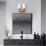 Casa si Gradina - Corpuri si surse de iluminat - Plafoniere, aplice si spoturi - Aplica, Opviq, metal, auriu, 31x15x28 cm - Infinity.ro