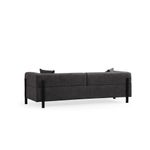 Casa si Gradina - Mobilier - Canapele si coltare - Canapele - Canapea 3 locuri, Hanah Home, lemn fag si pal, antracit, 225x93x75 cm - Infinity.ro