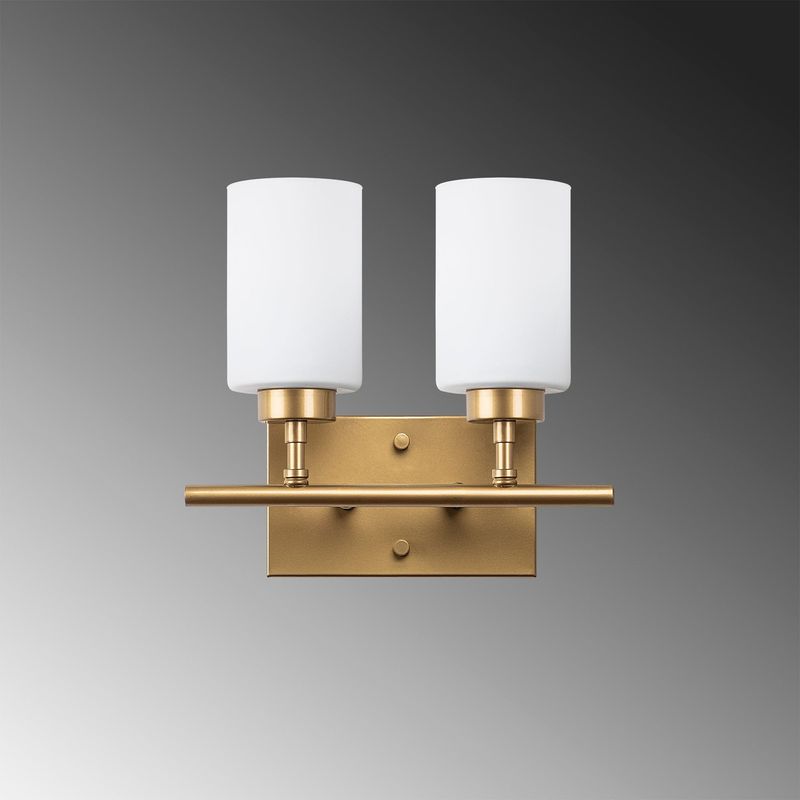 Casa si Gradina - Corpuri si surse de iluminat - Plafoniere, aplice si spoturi - Aplica, Opviq, metal, auriu, 31x15x28 cm - Infinity.ro