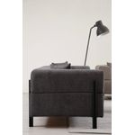 Casa si Gradina - Mobilier - Canapele si coltare - Canapele - Canapea 3 locuri, Hanah Home, lemn fag si pal, antracit, 225x93x75 cm - Infinity.ro