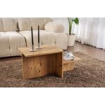 Casa si Gradina - Mobilier - Mese si birouri - Masute de cafea - Masa de cafea, Hanah Home, pal melaminat, pin atlantic, 90x45x40 cm - Infinity.ro