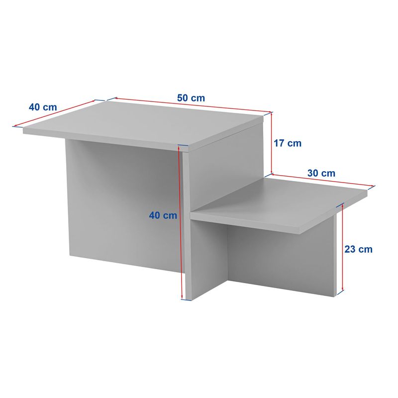 Casa si Gradina - Mobilier - Mese si birouri - Masute de cafea - Masa de cafea, Hanah Home, pal melaminat, pin atlantic, 90x45x40 cm - Infinity.ro