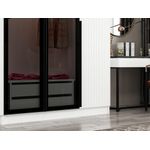 Casa si Gradina - Mobilier - Dulapuri si sifoniere - Sifoniere - Sifonier, Hanah Home, panou aglomerat melaminat, fume, 225x52x210 cm - Infinity.ro