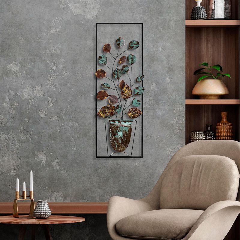 Casa si Gradina - Decoratiuni - Decoratiuni perete - Accesoriu decorativ de perete, Wallxpert, metal, multicolor, 32x90x4 cm, 930DYU1281 - Infinity.ro