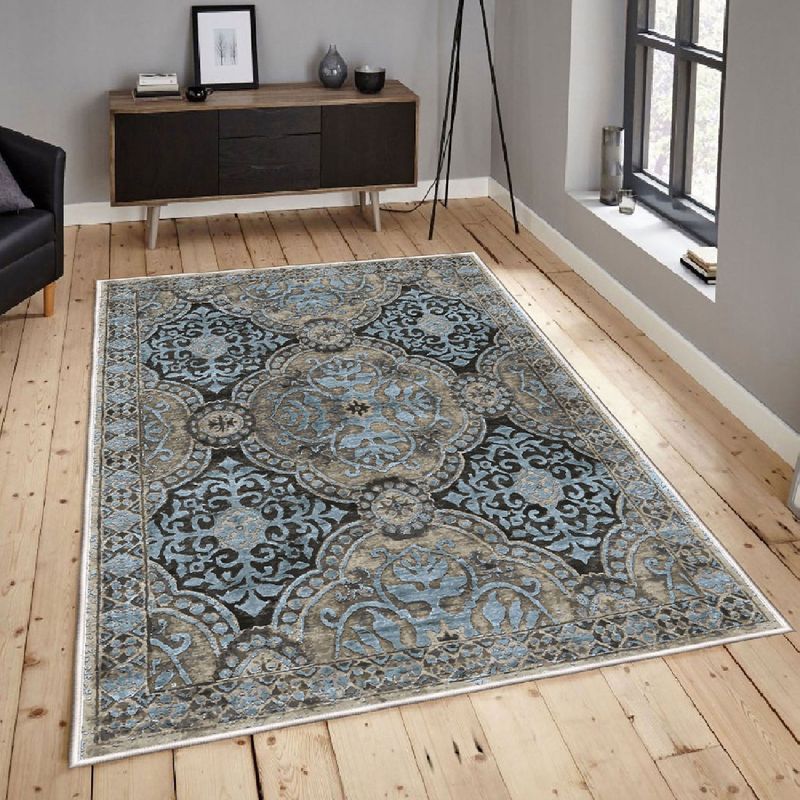 Casa si Gradina - Textile si covoare - Covoare - Covoare casa - Covor, Conceptum Hypnose, multicolor, 80x120 cm, catifea, antiderapant, 599HFT3586 - Infinity.ro