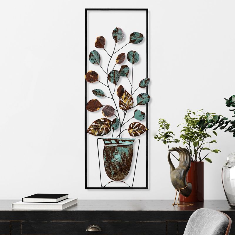 Casa si Gradina - Decoratiuni - Decoratiuni perete - Accesoriu decorativ de perete, Wallxpert, metal, multicolor, 32x90x4 cm, 930DYU1281 - Infinity.ro