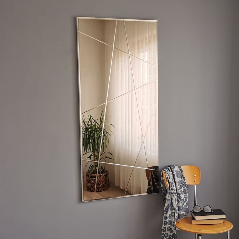 Casa si Gradina - Decoratiuni - Oglinzi - Oglinda, Hanah Home, mdf, argintiu, 62x130 cm, 552NOS2140 - Infinity.ro