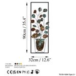 Casa si Gradina - Decoratiuni - Decoratiuni perete - Accesoriu decorativ de perete, Wallxpert, metal, multicolor, 32x90x4 cm, 930DYU1281 - Infinity.ro