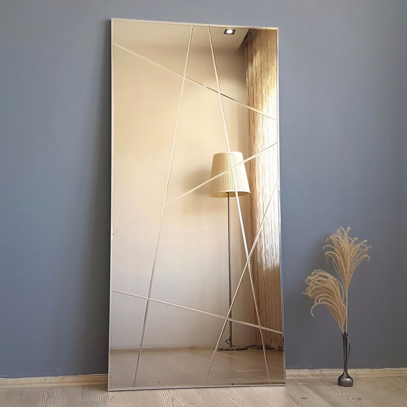 Casa si Gradina - Decoratiuni - Oglinzi - Oglinda, Hanah Home, mdf, argintiu, 62x130 cm, 552NOS2140 - Infinity.ro