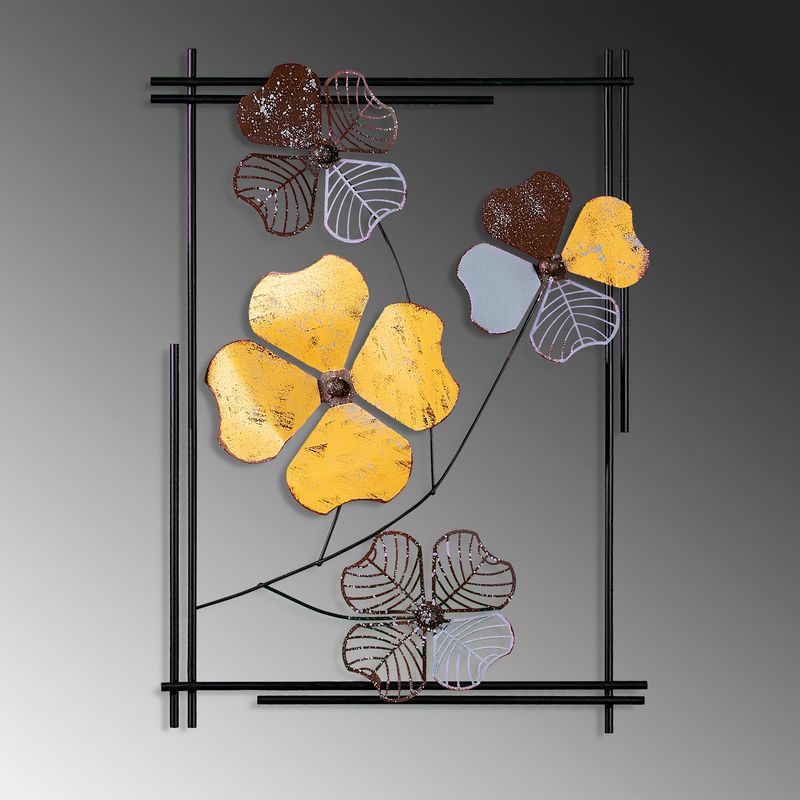 Casa si Gradina - Decoratiuni - Decoratiuni perete - Accesoriu decorativ de perete, Wallxpert, metal, multicolor, 50x70x4 cm, 930DYU1261 - Infinity.ro