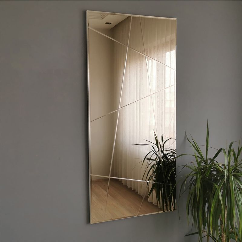 Casa si Gradina - Decoratiuni - Oglinzi - Oglinda, Hanah Home, mdf, argintiu, 62x130 cm, 552NOS2140 - Infinity.ro