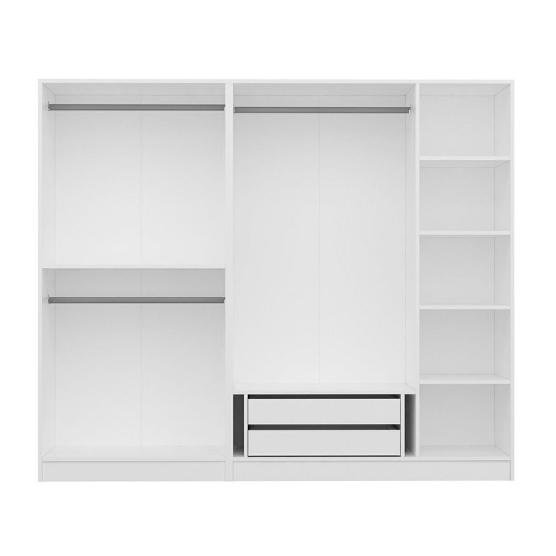 Casa si Gradina - Mobilier - Dulapuri si sifoniere - Sifoniere - Sifonier, Hanah Home, pal melaminat, alb, 225x52x210 cm - Infinity.ro