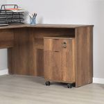 Casa si Gradina - Mobilier - Mese si birouri - Birouri - Birou, Hanah Home, panou de particule melaminat, nuc, 160x75x144 cm - Infinity.ro