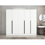 Casa si Gradina - Mobilier - Dulapuri si sifoniere - Sifoniere - Sifonier, Hanah Home, pal melaminat, alb, 225x52x210 cm - Infinity.ro