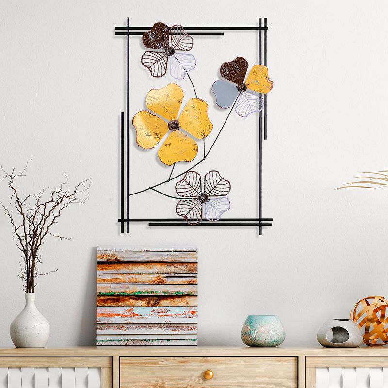 Casa si Gradina - Decoratiuni - Decoratiuni perete - Accesoriu decorativ de perete, Wallxpert, metal, multicolor, 50x70x4 cm, 930DYU1261 - Infinity.ro