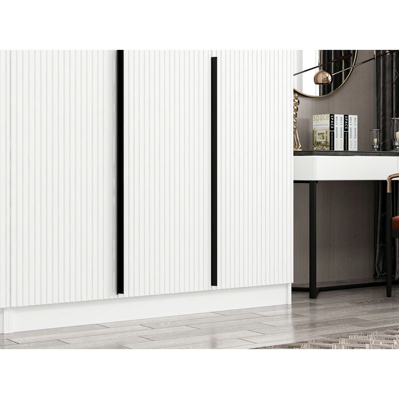 Casa si Gradina - Mobilier - Dulapuri si sifoniere - Sifoniere - Sifonier, Hanah Home, pal melaminat, alb, 225x52x210 cm - Infinity.ro