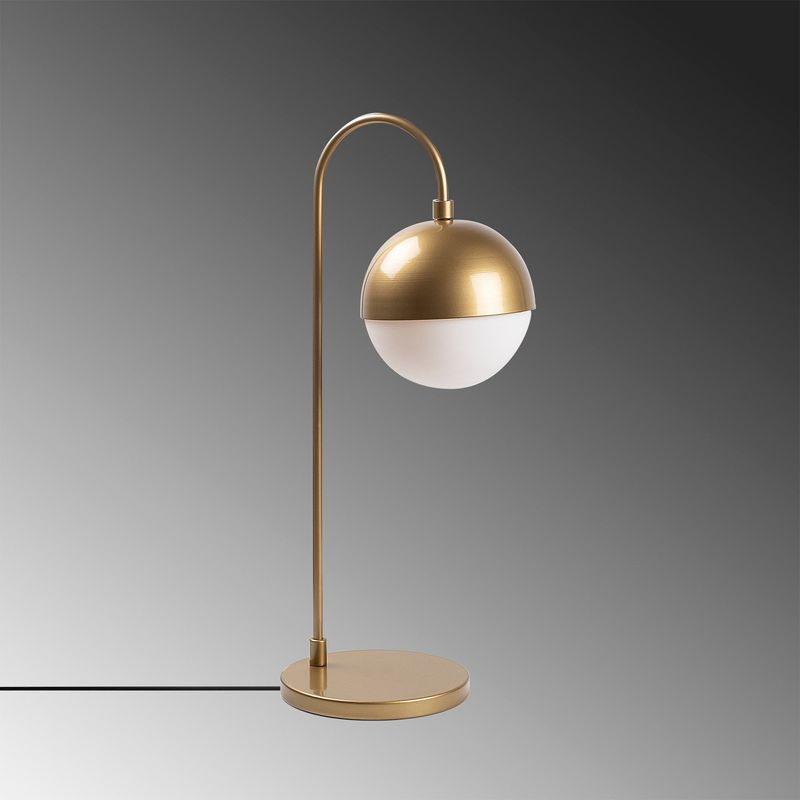Casa si Gradina - Corpuri si surse de iluminat - Veioze si lampi - Veioze - Veioza, Opviq, metal, auriu, 18x25x53 cm, 942FLG1840 - Infinity.ro