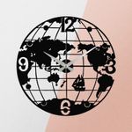 Casa si Gradina - Decoratiuni - Ceasuri - Ceas de perete decorativ, Wallxpert, metal, negru, 48x48 cm, 279ENZ1418 - Infinity.ro