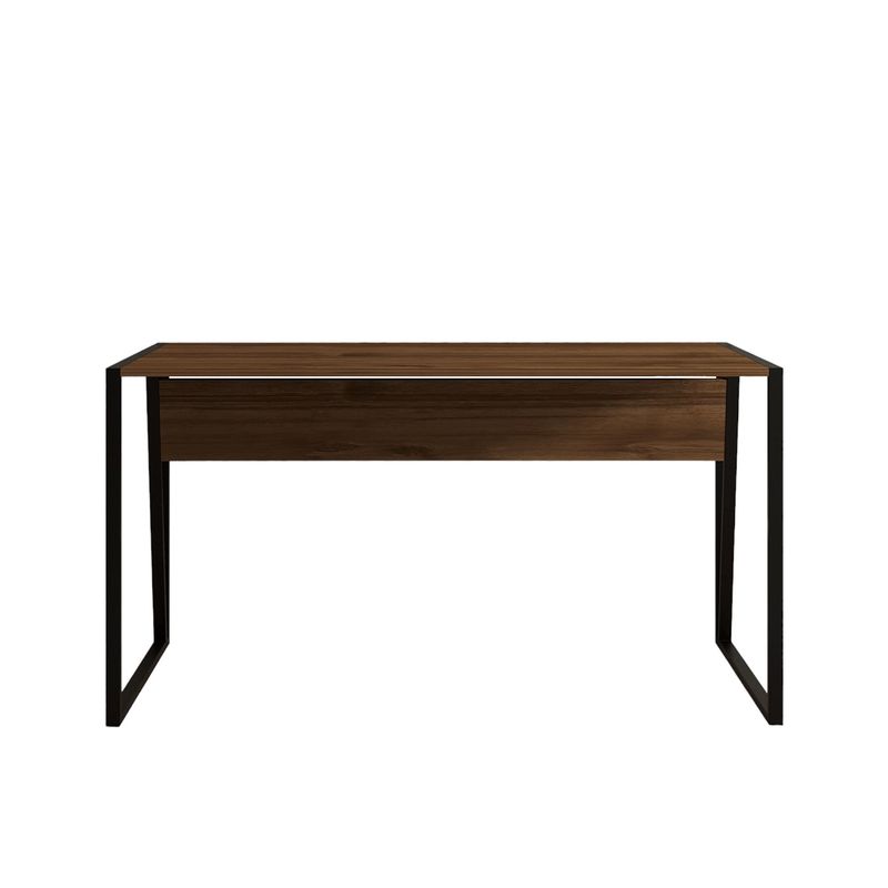 Casa si Gradina - Mobilier - Mese si birouri - Birouri - Birou de studiu, Hanah Home, pal melaminat, nuc si negru, 140x70x74 cm - Infinity.ro