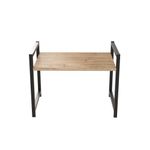 Casa si Gradina - Mobilier - Biblioteci si rafturi - Etajere - Etajera de bucatarie, Hanah Home, pal melaminat, pin atlantic si negru, 53x41x35 cm - Infinity.ro