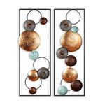 Casa si Gradina - Decoratiuni - Decoratiuni perete - Accesoriu decorativ de perete, Wallxpert, metal, multicolor, 32x92x4 cm, 891TNL2406 - Infinity.ro