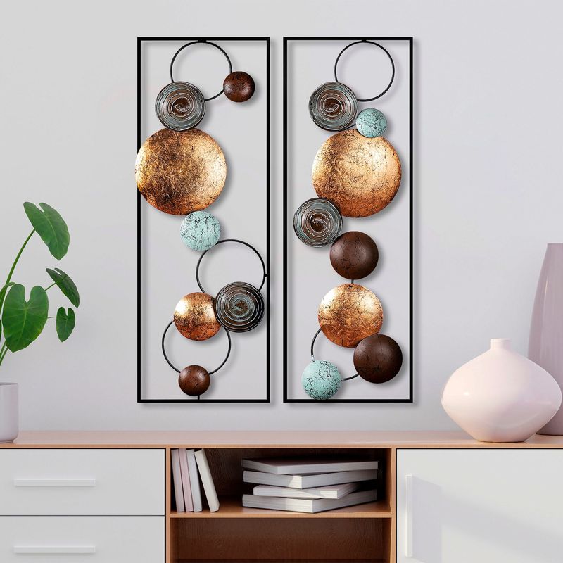 Casa si Gradina - Decoratiuni - Decoratiuni perete - Accesoriu decorativ de perete, Wallxpert, metal, multicolor, 32x92x4 cm, 891TNL2406 - Infinity.ro