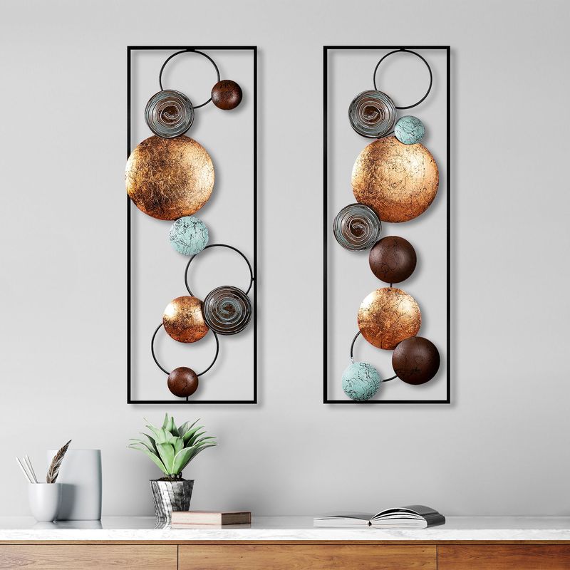 Casa si Gradina - Decoratiuni - Decoratiuni perete - Accesoriu decorativ de perete, Wallxpert, metal, multicolor, 32x92x4 cm, 891TNL2406 - Infinity.ro