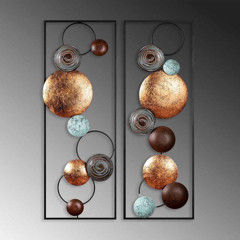 Casa si Gradina - Decoratiuni - Decoratiuni perete - Accesoriu decorativ de perete, Wallxpert, metal, multicolor, 32x92x4 cm, 891TNL2406 - Infinity.ro