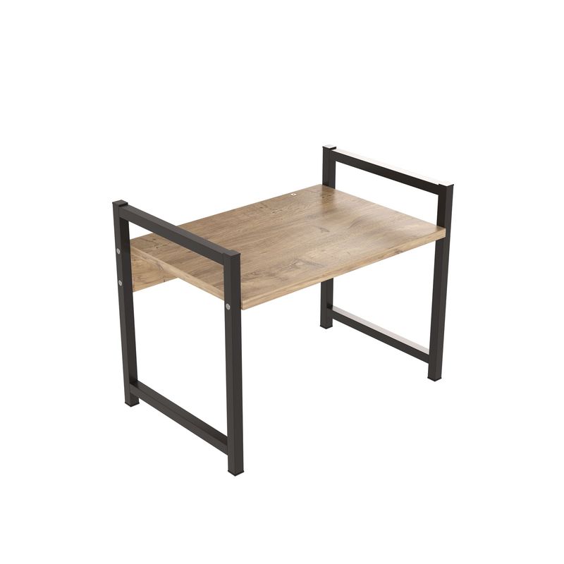 Casa si Gradina - Mobilier - Biblioteci si rafturi - Etajere - Etajera de bucatarie, Hanah Home, pal melaminat, pin atlantic si negru, 53x41x35 cm - Infinity.ro