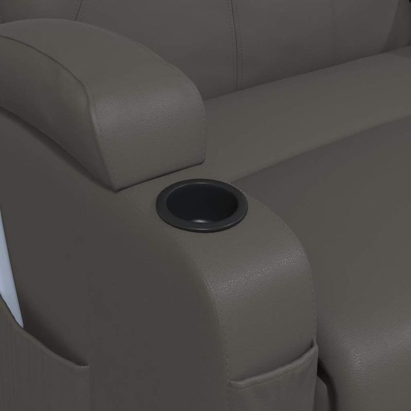 Ingrijire personala si Cosmetice - Sanatate si wellness - Articole wellness - Fotolii de masaj - Fotoliu de masaj balansoar, antracit, piele ecologica - Infinity.ro