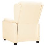 Casa si Gradina - Mobilier - Scaune si fotolii - Fotolii - Fotoliu rabatabil, crem, piele ecologica - Infinity.ro