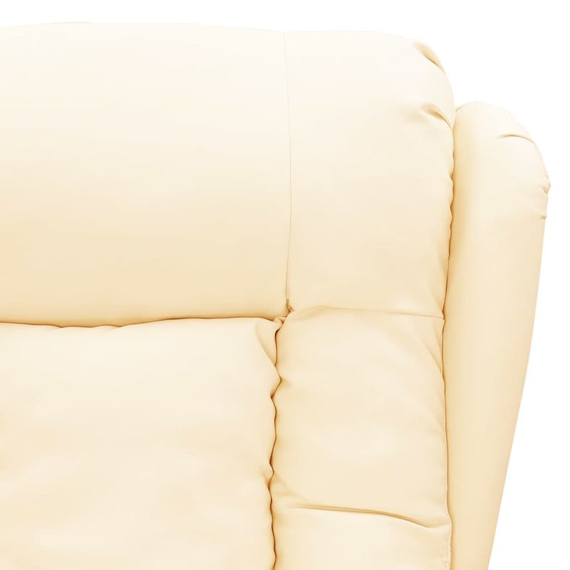 Casa si Gradina - Mobilier - Scaune si fotolii - Fotolii - Fotoliu rabatabil, crem, piele ecologica - Infinity.ro
