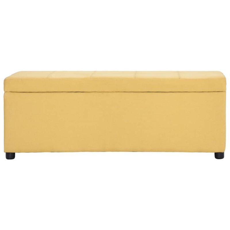 Casa si Gradina - Mobilier - Canapele si coltare - Banchete - Banca cu compartiment de depozitare, galben, 116 cm, poliester - Infinity.ro