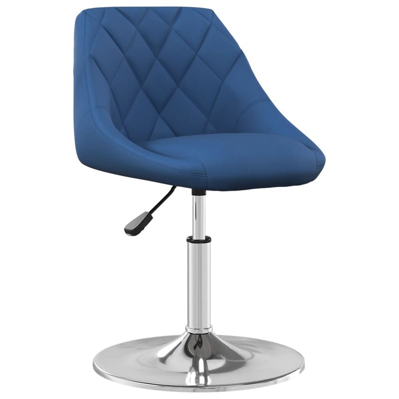 Casa si Gradina - Mobilier - Scaune si fotolii - Scaune - Scaune de bucatarie pivotante, 2 buc., albastru, catifea - Infinity.ro