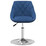 Casa si Gradina - Mobilier - Scaune si fotolii - Scaune - Scaune de bucatarie pivotante, 2 buc., albastru, catifea - Infinity.ro