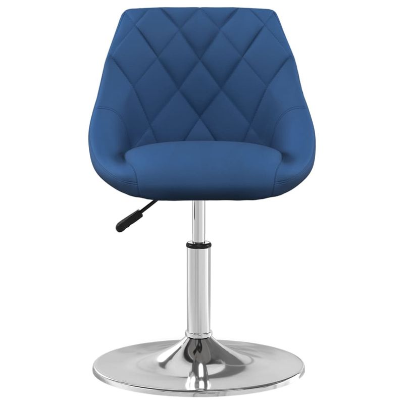 Casa si Gradina - Mobilier - Scaune si fotolii - Scaune - Scaune de bucatarie pivotante, 2 buc., albastru, catifea - Infinity.ro