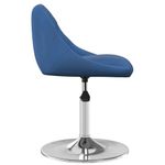 Casa si Gradina - Mobilier - Scaune si fotolii - Scaune - Scaune de bucatarie pivotante, 2 buc., albastru, catifea - Infinity.ro