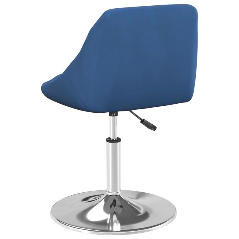 Casa si Gradina - Mobilier - Scaune si fotolii - Scaune - Scaune de bucatarie pivotante, 2 buc., albastru, catifea - Infinity.ro