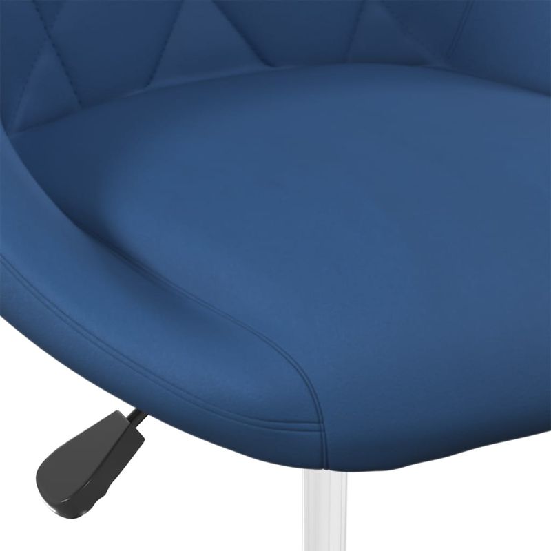 Casa si Gradina - Mobilier - Scaune si fotolii - Scaune - Scaune de bucatarie pivotante, 2 buc., albastru, catifea - Infinity.ro