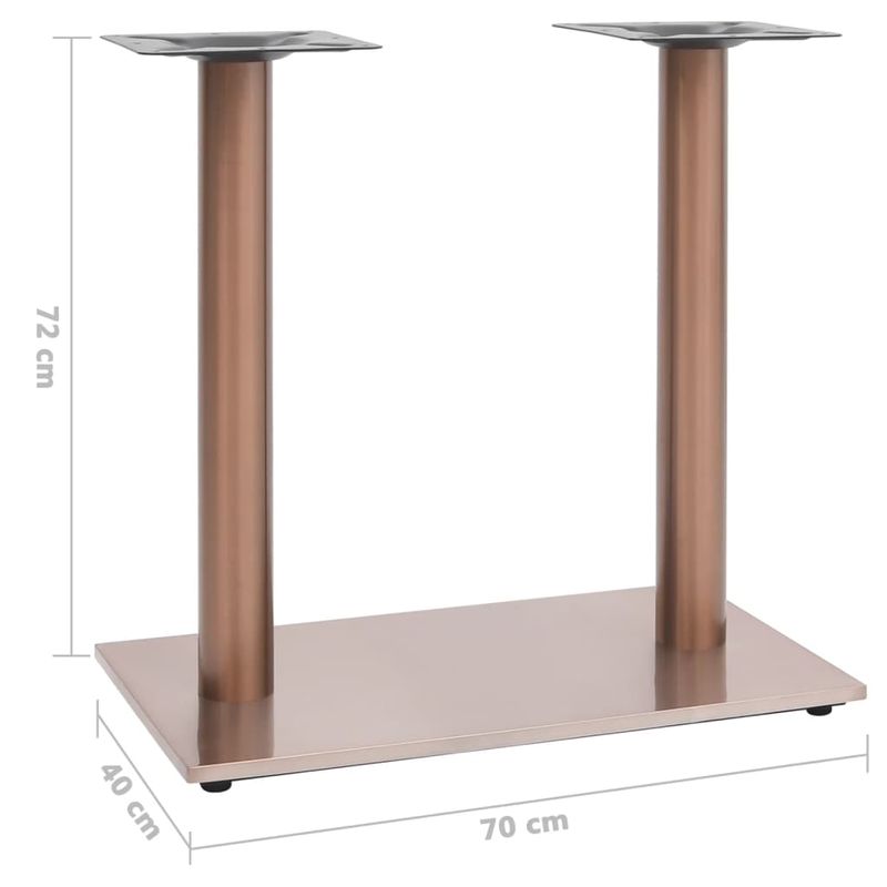 Casa si Gradina - Mobilier - Feronerie si accesorii mobila - Picior masa de bistro, alama, 70x40x72 cm, otel inoxidabil - Infinity.ro