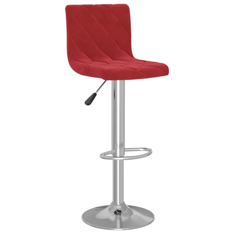 Casa si Gradina - Mobilier - Scaune si fotolii - Scaune - Scaune de bar, 2 buc., rosu vin, catifea - Infinity.ro