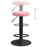 Casa si Gradina - Mobilier - Scaune si fotolii - Scaune - Scaune de bar, 2 buc., roz, catifea - Infinity.ro